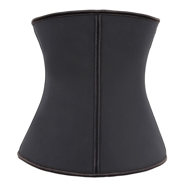 Zip Waist Training Cincher Black